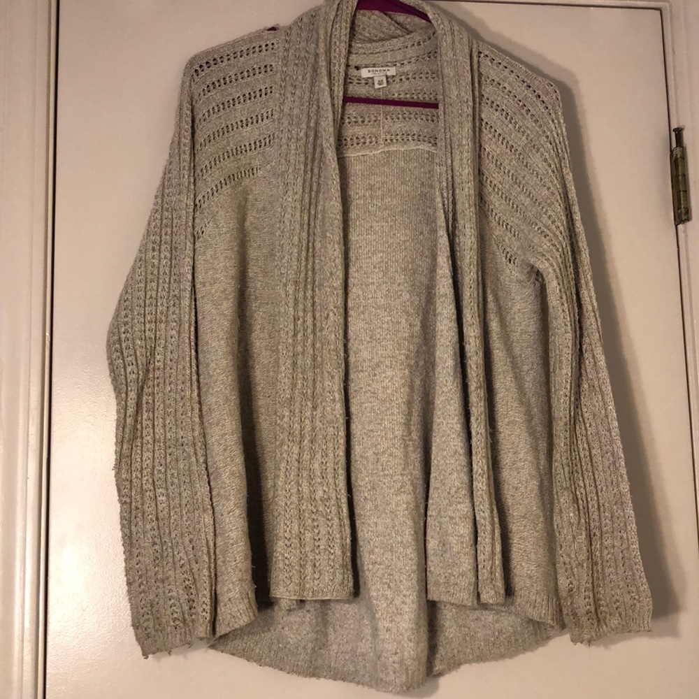 Cream colored cardigan